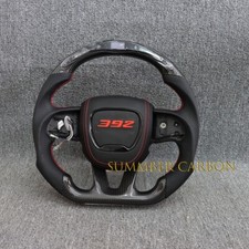 LED RPM Carbon Fiber Steering Wheel Fits Dodge Charger SRT RT 15+ Non-Heated