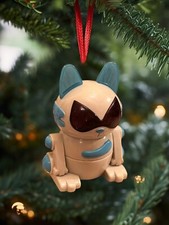Ornament Robo-Chi Pets Meow-Chi Blue White Figure Figurine Charm 3  Dangler New