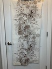Vintage Mid Century Modern WEST GERMAN 70s Retro Fabric Flower Floral Sheer MCM — photo 3