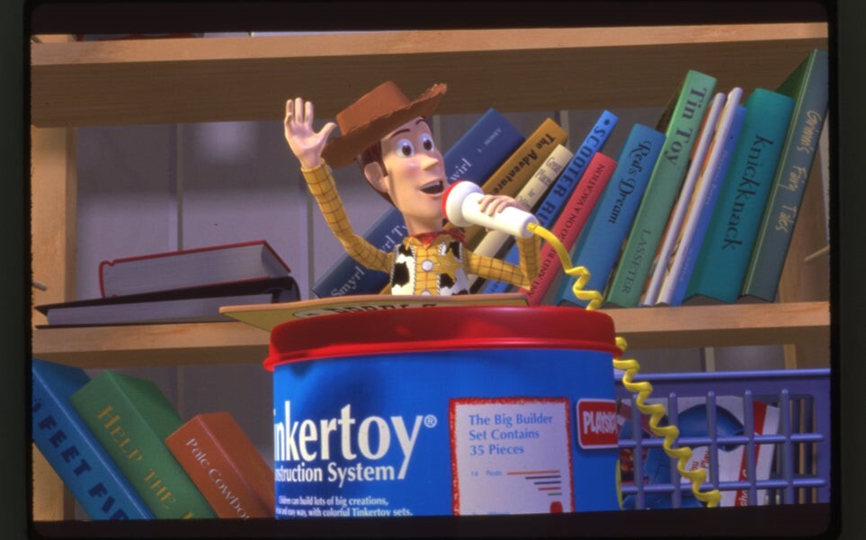 トイストーリー　ティンカートイ Toy Story Disney Animation Woody on Tinkertoy Original 35mm
