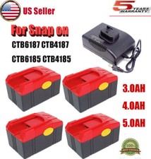 3Ah/5Ah Battery For Snap On 18V CTB6187 CTB4187 CTB6185 CTB4185 CTC620