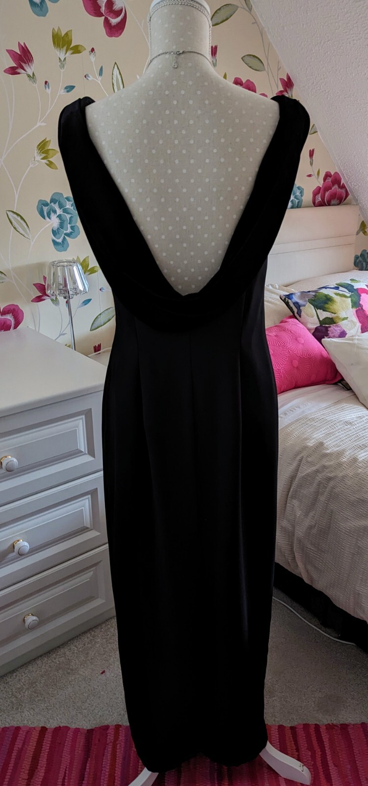 Classic Elegant Black Evening Dress size 1214 eBay