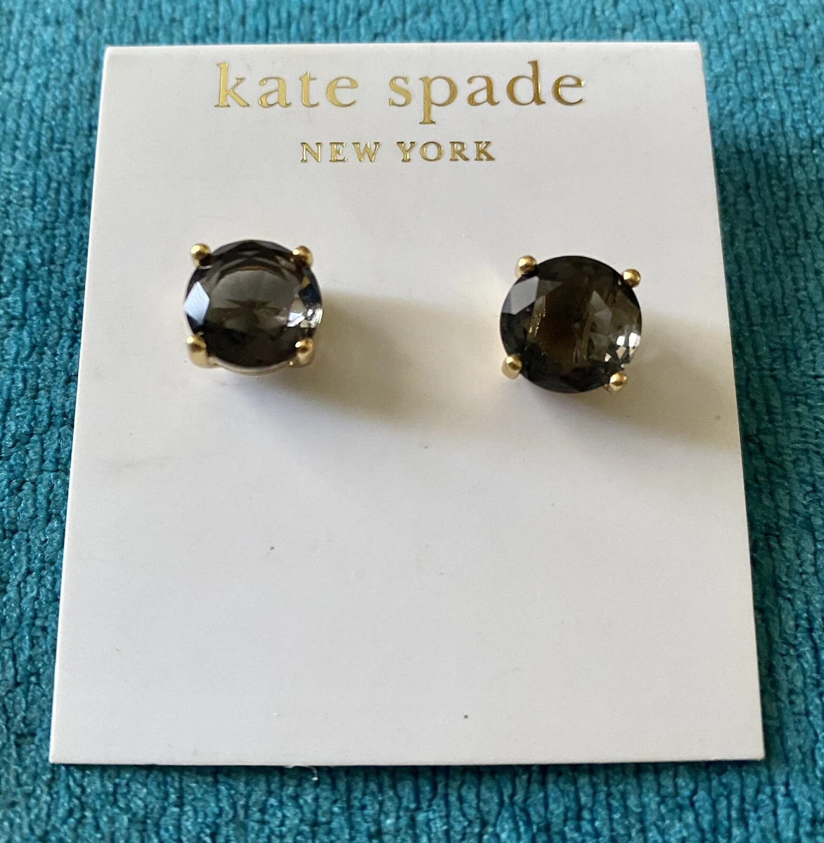 Kate spade black diamond earrings sale