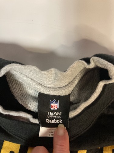 Reebok NFL Steelers Boys Long Sleeve Thermal Shirt 14/16 - Picture 3 of 5
