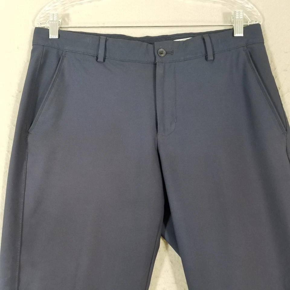 Greg Norman Pantalones de Golf Hombre 32x30 Slim Recto Azul Flex Elástico Dri-Fit Sport Foto 2 de 4