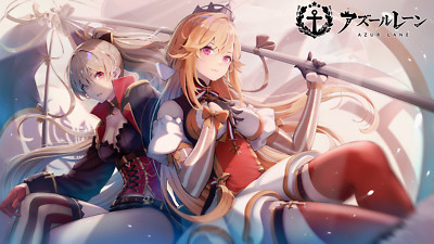 Anime Girls Digital Art Artwork 2D Portrait Azur  Gaming Mat Desk 45879