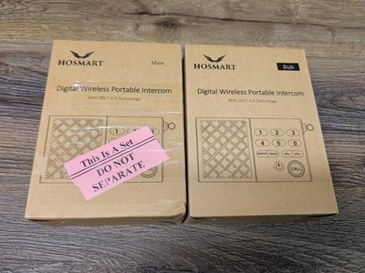 Hosmart - 6 Channel.Wireless Portable Intercom HY806 Main & Sub Brand New