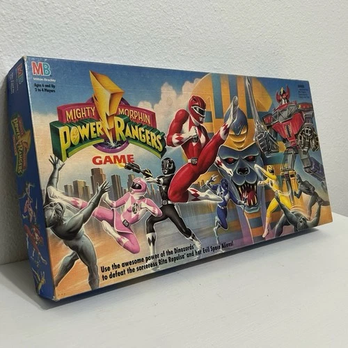 Mighty Morphin Power Rangers Board Game Milton Bradley Vintage Complete