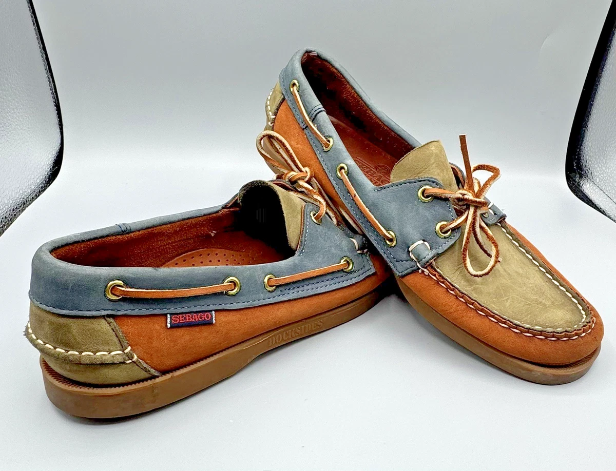 Pendleton x Sebago Topsider boat Shoes Slip on loafers leather suede Grey Plaid Sperry Topsider Plaid Canvas Boat Shoes | Mercari main image 2