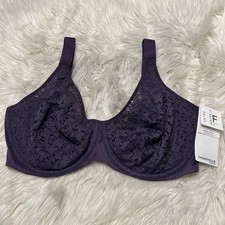 Chantelle 36DDD Bra Purple Norah Comfort Underwire Floral 13F1 NEW 88