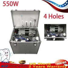 Portable Mobile Dental Delivery Unit Rolling Case Suction Syringe Compressor