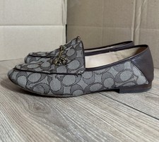 Coach Hanna Signature Jacquard Loafer Oak Maple Brown Women  s Size 9