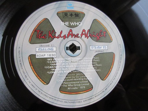 The Who Kids Are Alright Japan Promo Vinyl LP Press Release 40AP 1630 Townshend - Picture 6 of 23