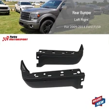 Fit For Ford F150 2009-2014 Steel Rear Step Bumper Face Bar Ends Left Right Kit