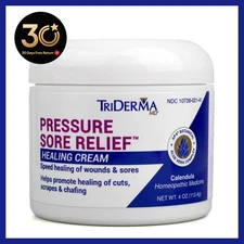 TriDerma Pressure Sore Relief Healing Cream for Bed Sores Treatment, Ulcers 4 oz