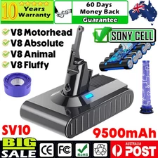 9500mAh 21.6V Battery for Dyson V8 Absolute SV10 Cordless Vacuum Cleaner /Filter