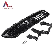 Front Upper Radiator Grille Active Air Shutter For BMW G20 G21 19-22 W/O Motor