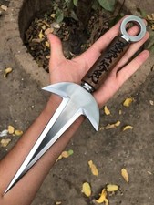 Réplica Minato's Kunai - Mango y funda de palo de rosa grabados - Cuchillo de acero 1095