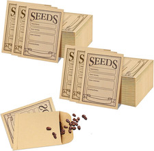 100 Pcs Seed Envelopes, Self Adhesive Seed Saving Envelopes, Paper Seed Envelope