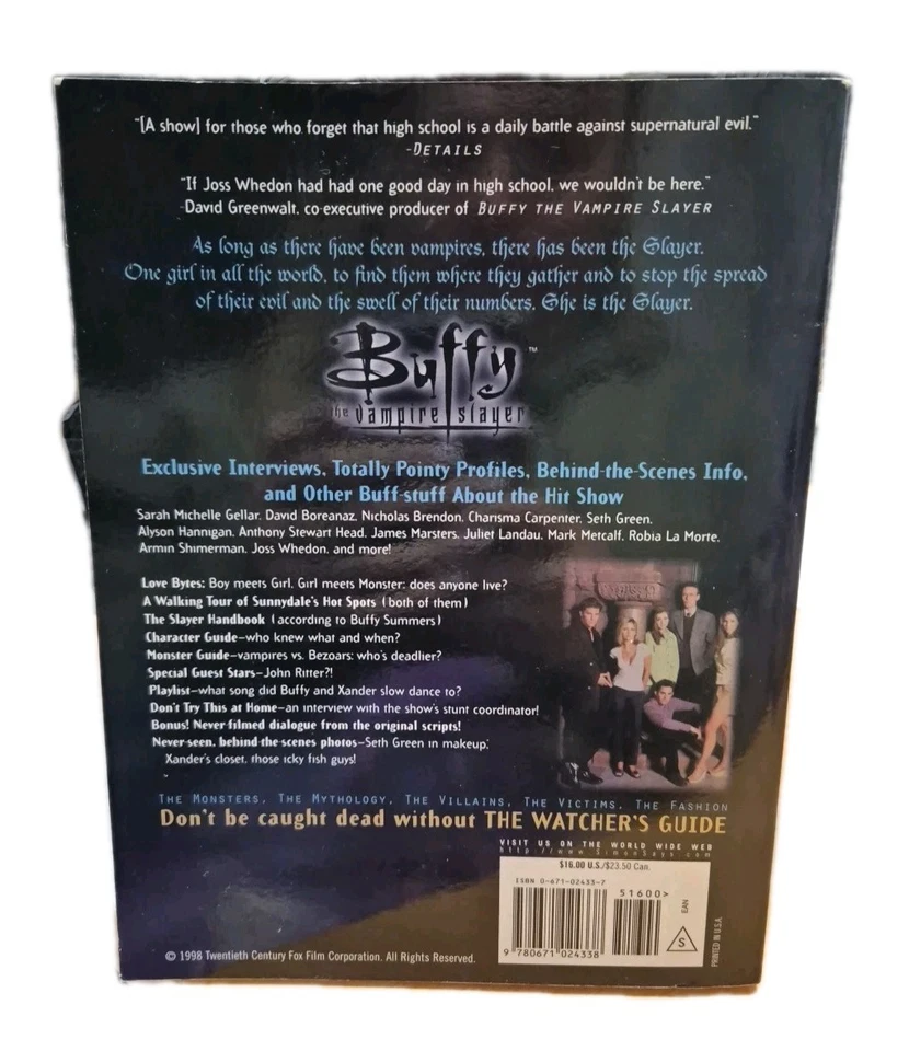 Buffy The Vampire Slayer: The Official Watcher's Guide Book - image 2 of 4