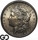 1903 Morgan Silver Dollar Coin, Nice Mint Luster, BU+