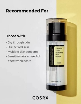 COSRX Advanced Snail Radiance Dual Essence - 80 ml - *UK-Verkäufer*