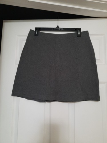 Lands End Size Girls 14 Gray Pullon Cotton School Uniform Casual Warm Skort - Picture 7 of 7