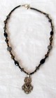 Taxco Mexico  Sterling Silver And Tigers Eye & Bead  Necklace 22" — photo 3