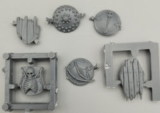 Warhammer Tabletop BITZ BITS : 6x Schild OHNE ARM der Sklettkrieger - Deko