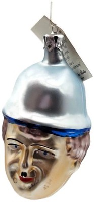 Christopher Radko Charlie Chaplin Hand Blown Glass Christmas Tree Decor Ornament