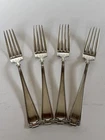 Gorham Etruscan Sterling 7.97oz LG DINNER FORK SET OF 4 No Mono 7 5/8" Old Marks