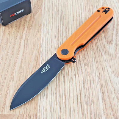 Ganzo Knives Flipper Folding Knife 3.34'' D2 Tool Steel Blade Orange G10 Handle