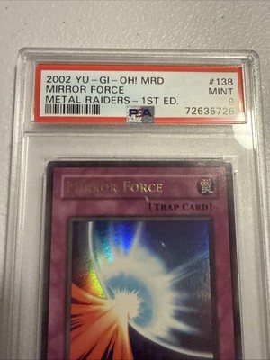 Mirror Force MRD0138 1st Edition Ultra Rare Yugioh PSA 9 | eBay