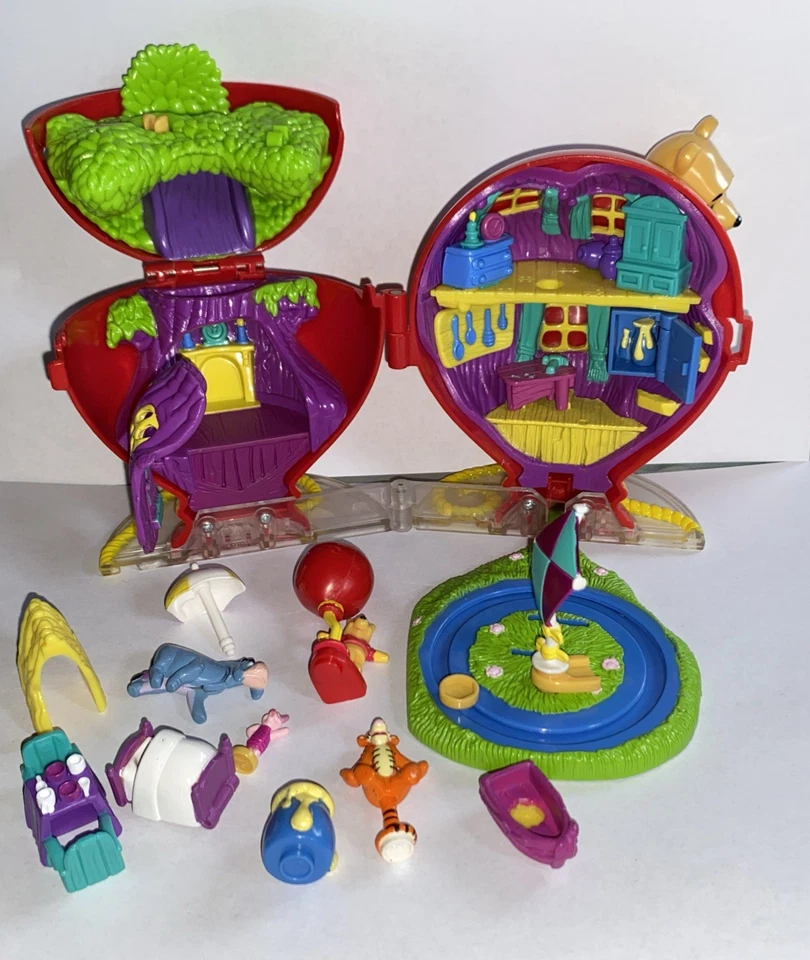 Disney Winnie Puuh, Spieldose,1998, roter Ballon, Fast Komplett - Bild 2 von 4