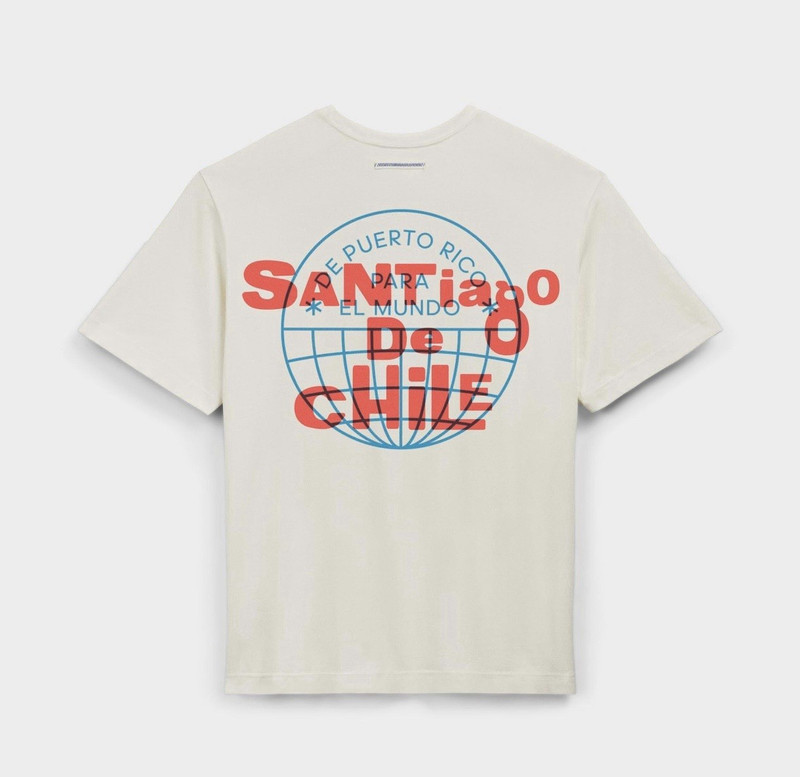 adidas x Bad Bunny Men's Beige Cotton Graphic Print Tee M Santiago de Chile