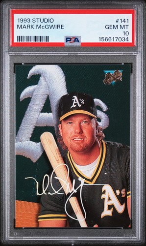 1993 STUDIO #141 MARK MCGWIRE PSA 10