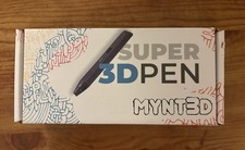 MYNT3D MP030-BK 1.75mm Super 3D Printing Pen with refill pack