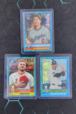 2024 Topps Heritage Hyeseong Kim Gavin Lux Trent Grisham RC Blue Sparkle LOT3