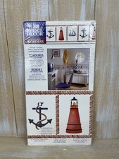 Plaid Stencil Decor 26711 Nautical - Anchor, Lighthouse, Sail Boat New
