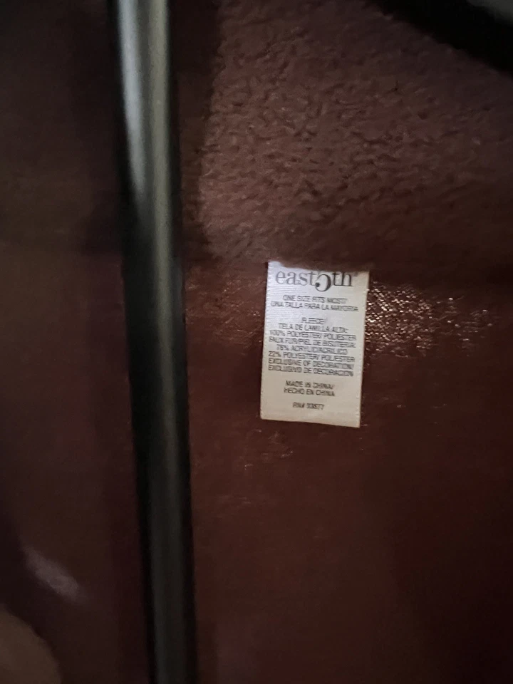 Poncho chal con capa marrón suave forrado de piel sintética EAST 5th para mujer talla única Foto 4 de 4