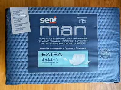 5 Packungen Seni man extra Inkontinenz-Einlagen