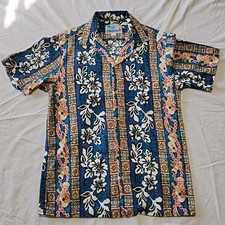 VINTAGE RJC Hawaiian   Shirt Made In Hawaii USA 100 Cotton SZ Small Beautiful