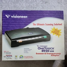 Visioneer OneTouch 8920 USB Scanner Transparency Adapter 1200 x 4800 dpi NIB 