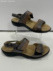 SAS Womens Sandals  854-1617 Brown Black Leather Hook And Loop Buckle 8.5 W — photo 2