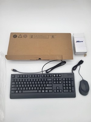 Lenovo Wired Keyboard & Mouse Combo Preferred Pro Traditional Set