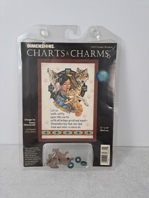 Dimensions Charts & Charms Counted Cross Stitch Kit Gentle Wisdom Design 72635