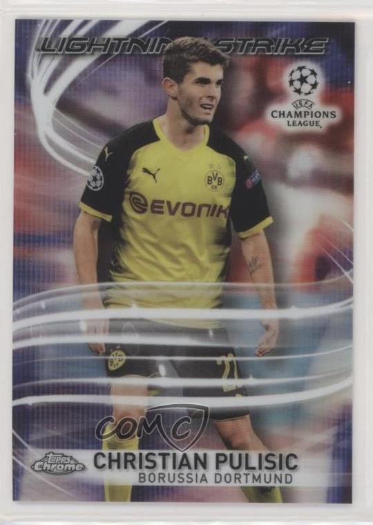 2017-18 Topps Chrome UCL Lightning Strike Christian Pulisic #LS-CP 0u2j