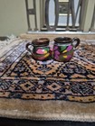 2 Minature Mexican Pottery Hand Painted — photo 1