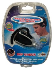 FM Scan Radio W/ Earphone - REF CHECK - High Quality Sound - for Sports  Music