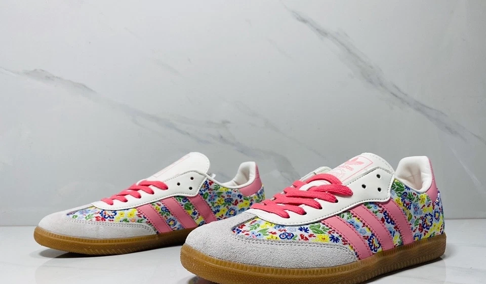 Adidas Liberty London x Samba OG J bordado floral JI0280 envio agora - Imagem 3 de 4
